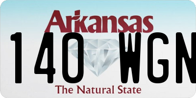 AR license plate 140WGN