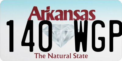 AR license plate 140WGP