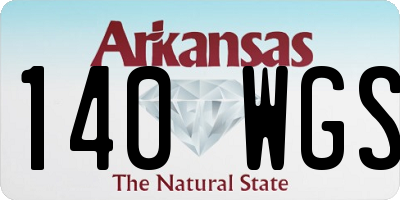 AR license plate 140WGS