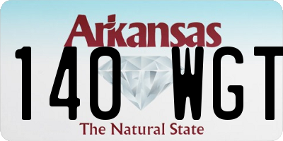 AR license plate 140WGT