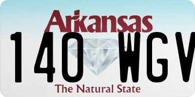 AR license plate 140WGV