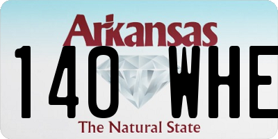 AR license plate 140WHE