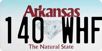AR license plate 140WHF