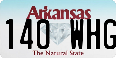 AR license plate 140WHG