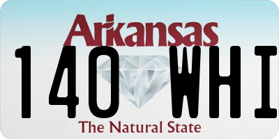 AR license plate 140WHI
