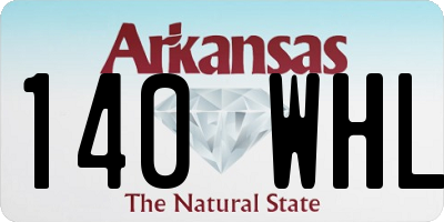 AR license plate 140WHL