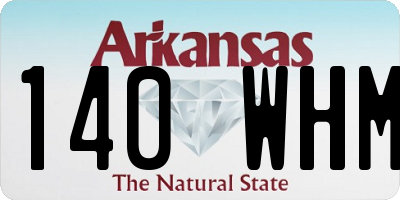 AR license plate 140WHM