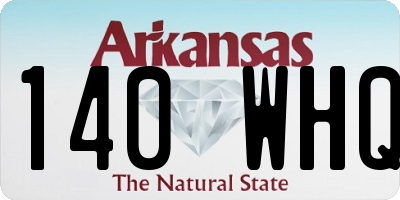 AR license plate 140WHQ
