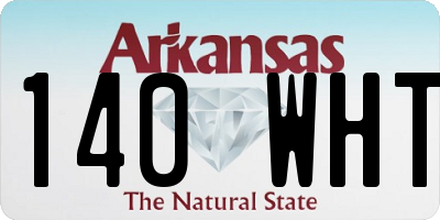AR license plate 140WHT