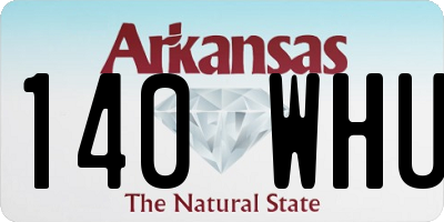 AR license plate 140WHU