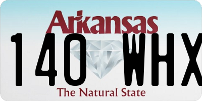 AR license plate 140WHX