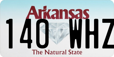 AR license plate 140WHZ