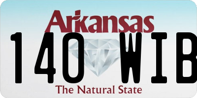AR license plate 140WIB