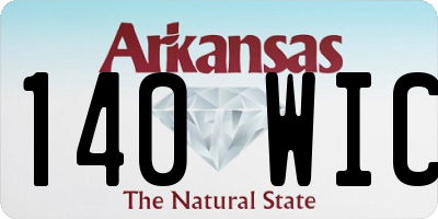 AR license plate 140WIC