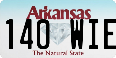 AR license plate 140WIE
