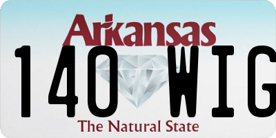 AR license plate 140WIG