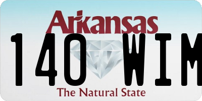 AR license plate 140WIM