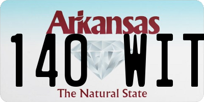 AR license plate 140WIT