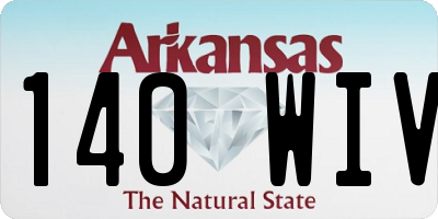 AR license plate 140WIV