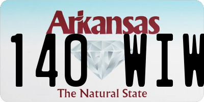 AR license plate 140WIW