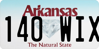 AR license plate 140WIX