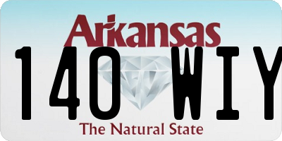 AR license plate 140WIY