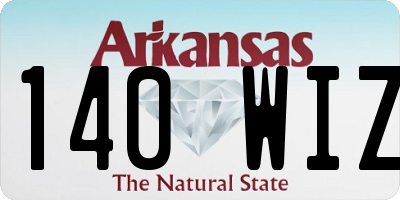 AR license plate 140WIZ