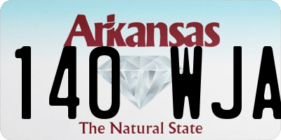 AR license plate 140WJA