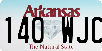 AR license plate 140WJC