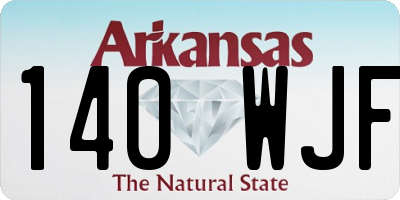 AR license plate 140WJF