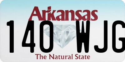 AR license plate 140WJG