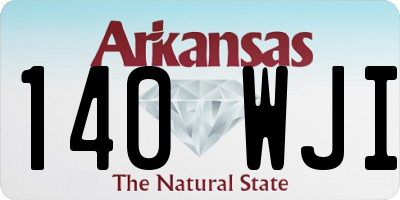 AR license plate 140WJI