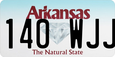 AR license plate 140WJJ