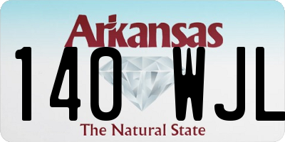 AR license plate 140WJL