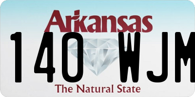 AR license plate 140WJM