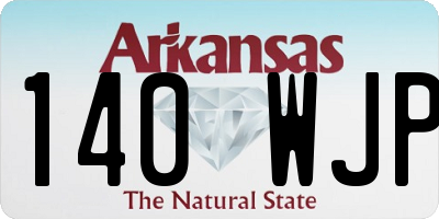 AR license plate 140WJP