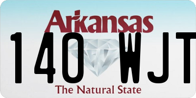 AR license plate 140WJT