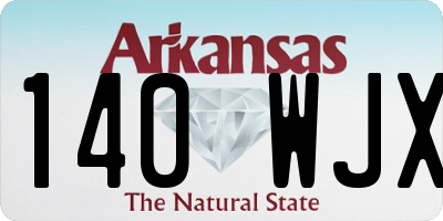 AR license plate 140WJX