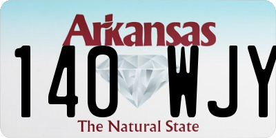 AR license plate 140WJY