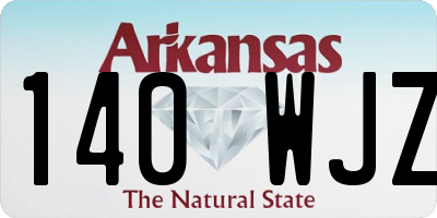 AR license plate 140WJZ