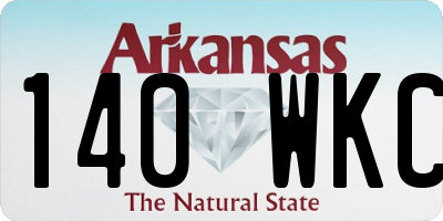 AR license plate 140WKC