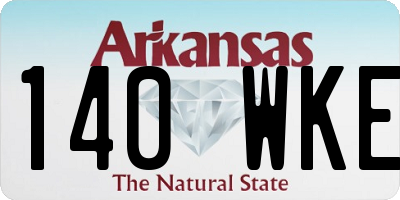 AR license plate 140WKE
