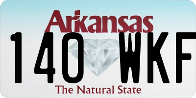 AR license plate 140WKF