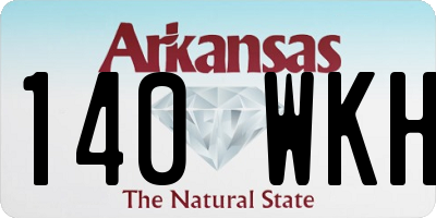 AR license plate 140WKH
