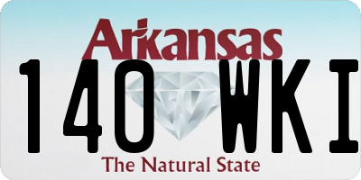 AR license plate 140WKI