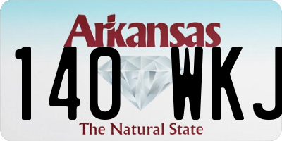 AR license plate 140WKJ