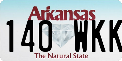 AR license plate 140WKK