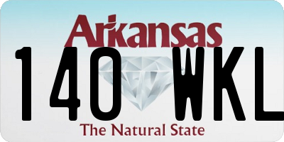 AR license plate 140WKL