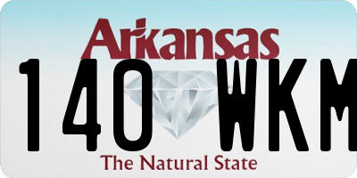 AR license plate 140WKM