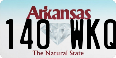 AR license plate 140WKQ